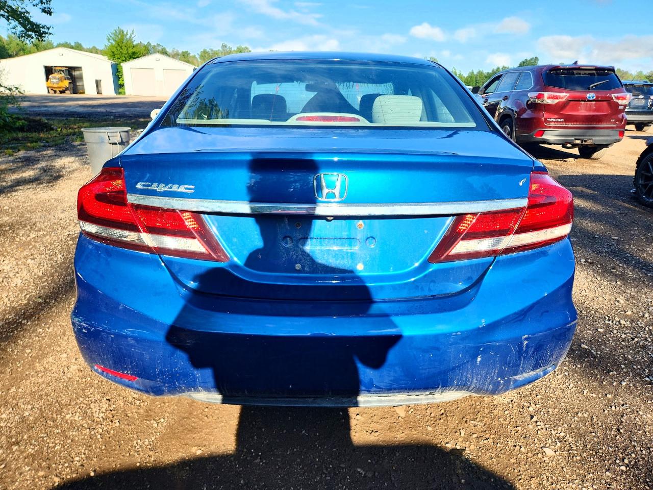 2015 Honda Civic Lx Синий vin: 2HGFB2F45FH044852