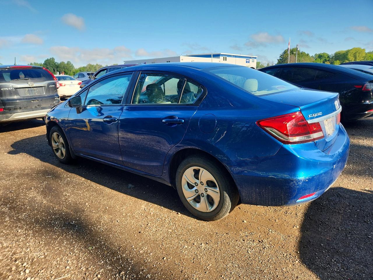 2015 Honda Civic Lx Синий vin: 2HGFB2F45FH044852