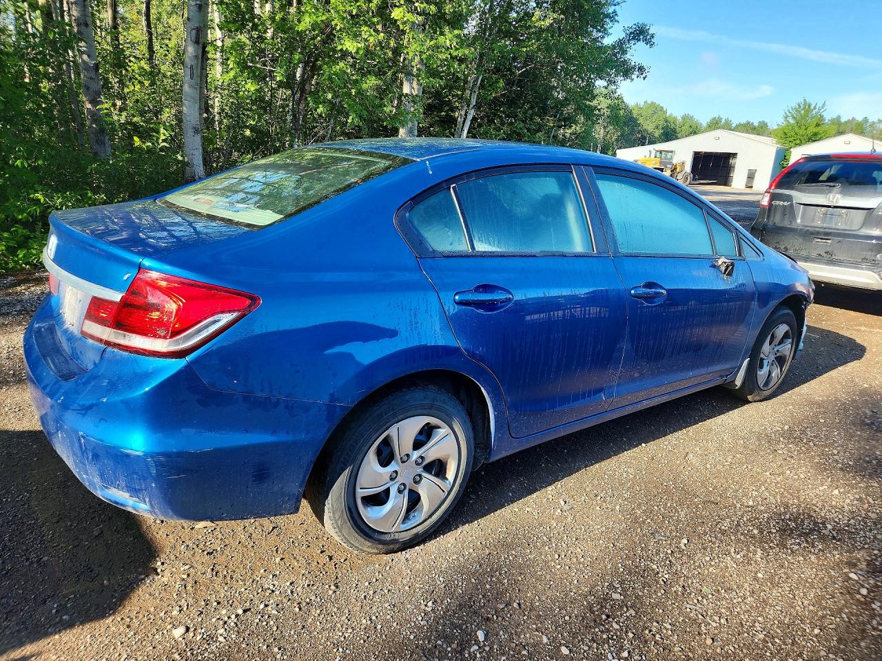 2015 Honda Civic Lx Синий vin: 2HGFB2F45FH044852