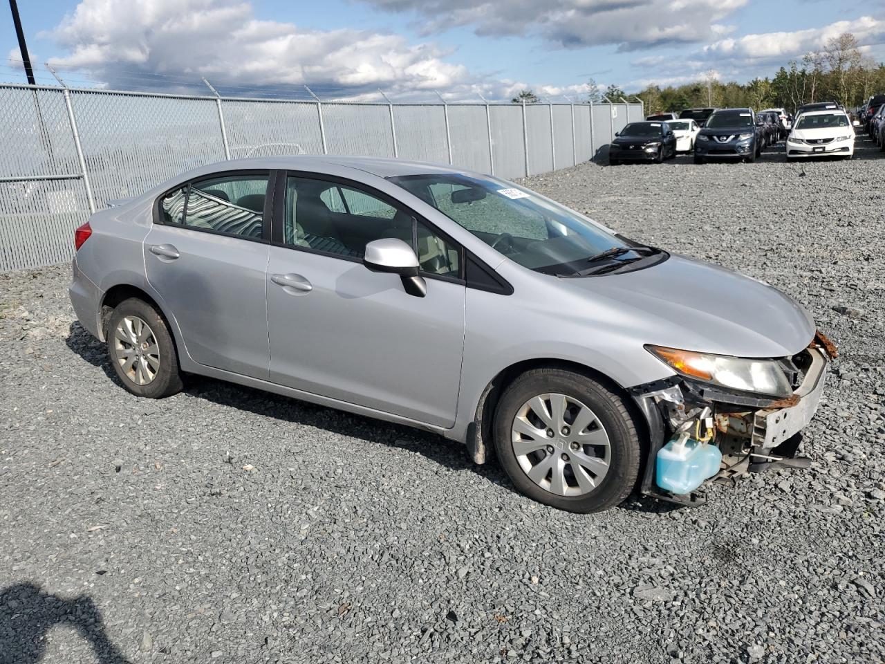 2012 Honda Civic Lx Silver vin: 2HGFB2F46CH008289
