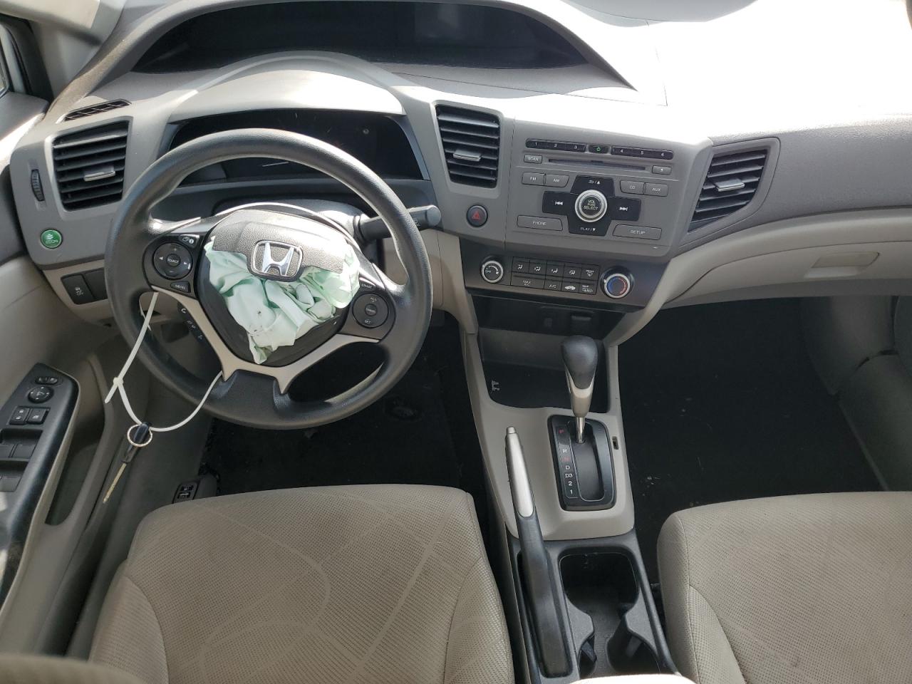 2012 Honda Civic Lx Silver vin: 2HGFB2F46CH008289