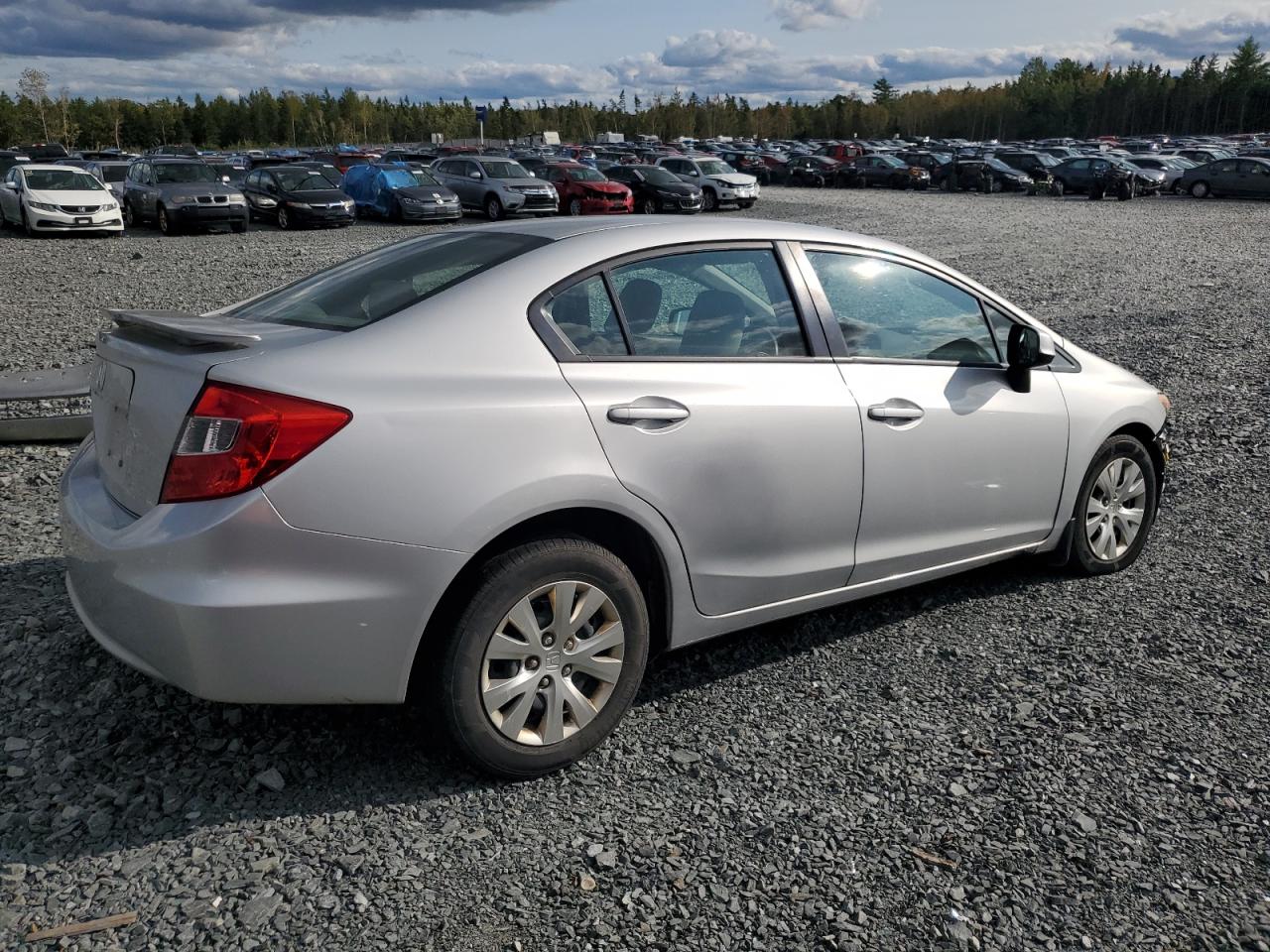 2012 Honda Civic Lx Silver vin: 2HGFB2F46CH008289