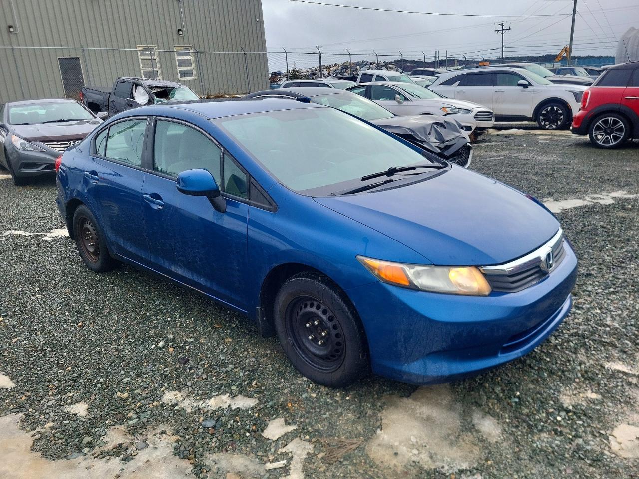 2012 Honda Civic Lx Blue vin: 2HGFB2F46CH028753