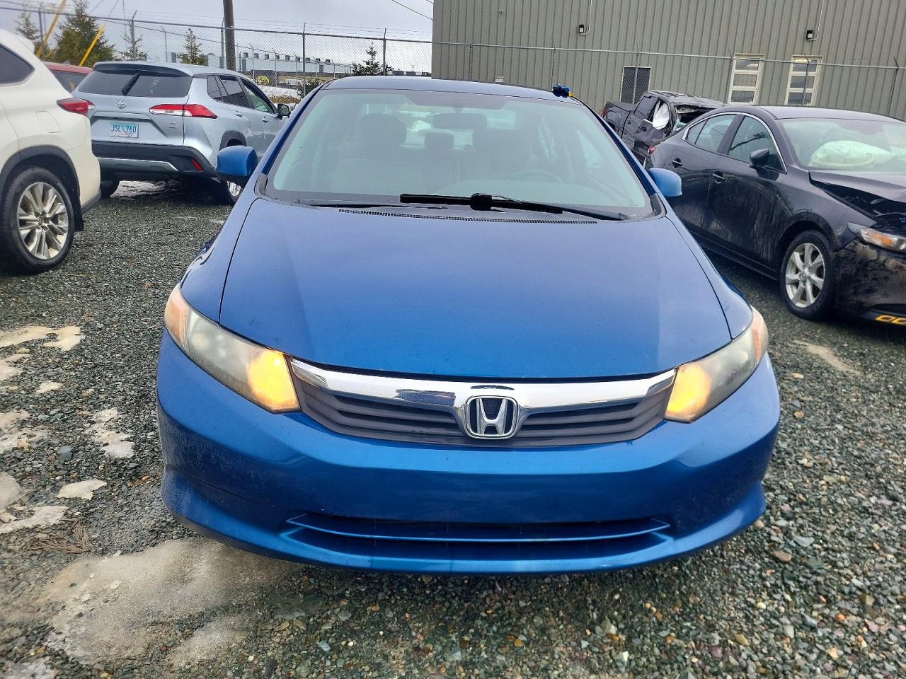 2012 Honda Civic Lx Blue vin: 2HGFB2F46CH028753