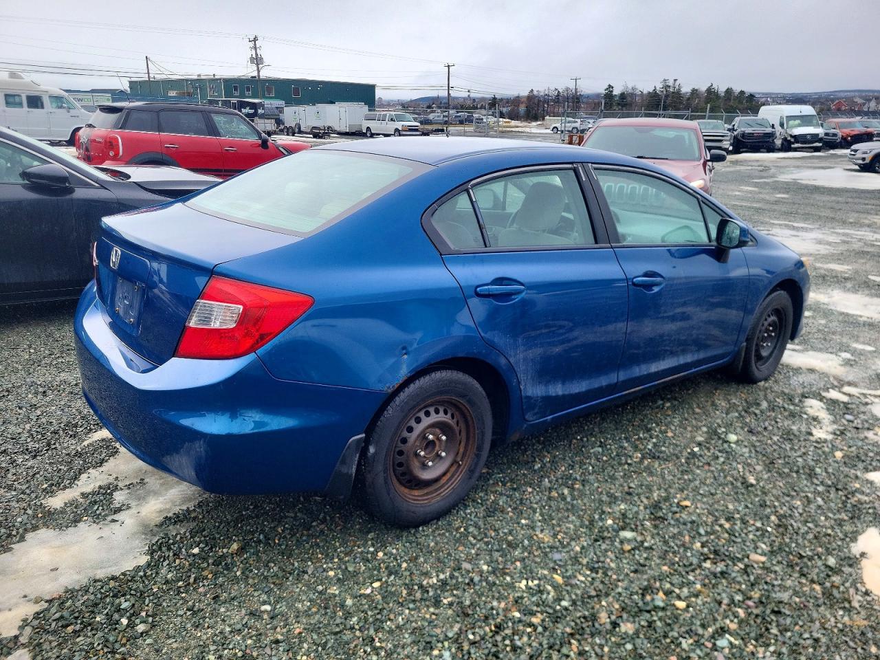 2012 Honda Civic Lx Blue vin: 2HGFB2F46CH028753