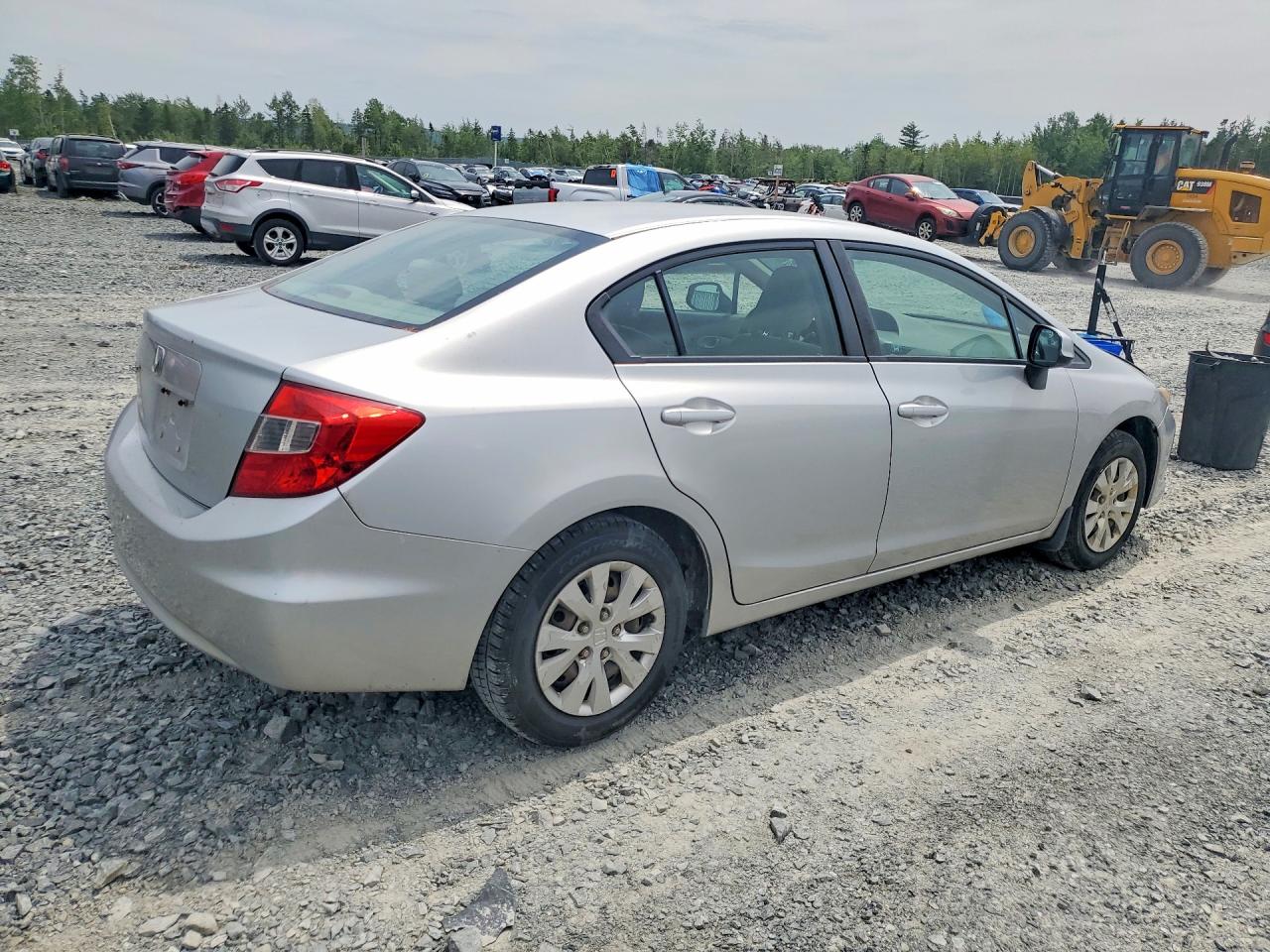 2012 Honda Civic Lx Silver vin: 2HGFB2F46CH052809