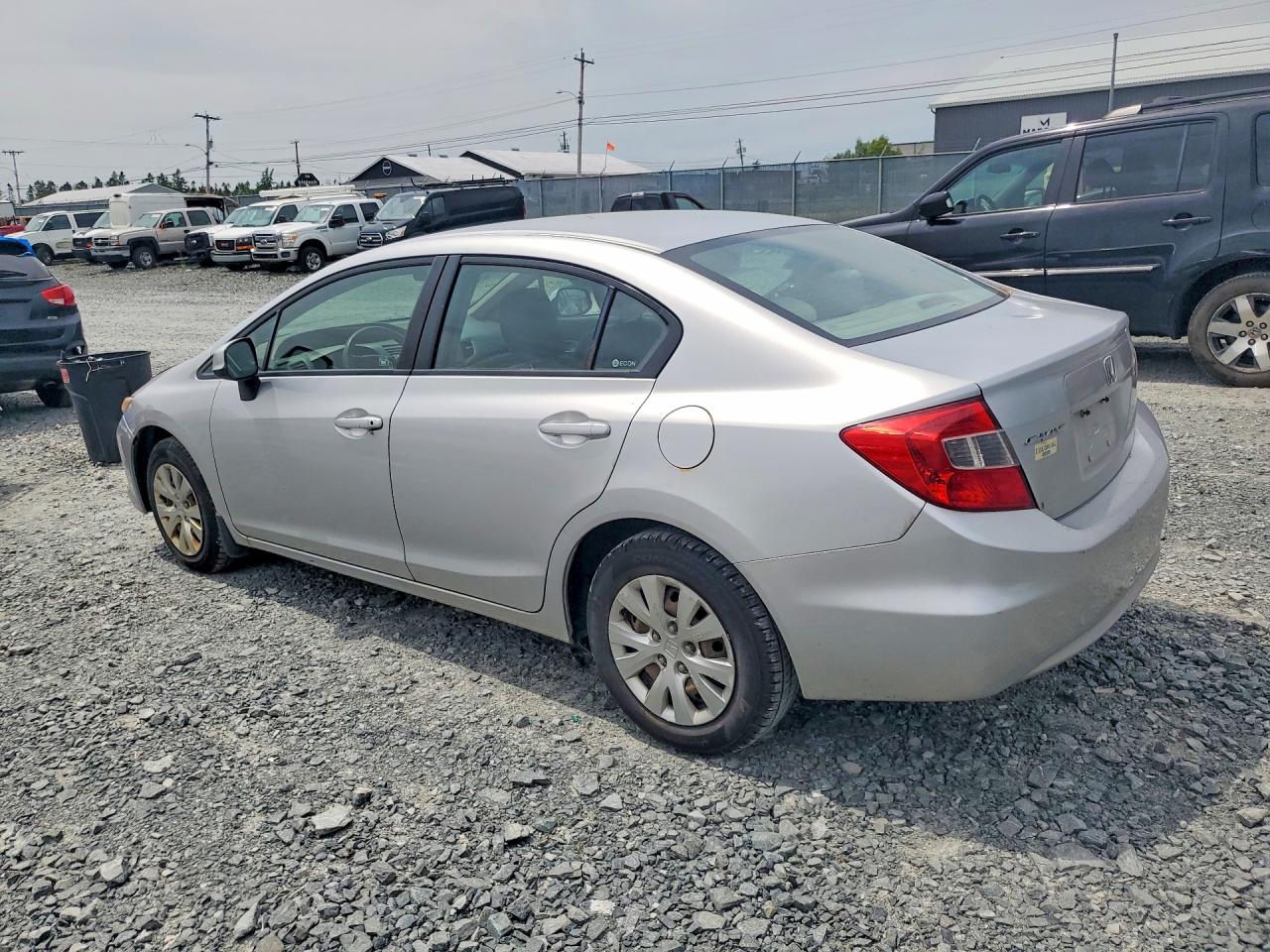 2012 Honda Civic Lx Silver vin: 2HGFB2F46CH052809