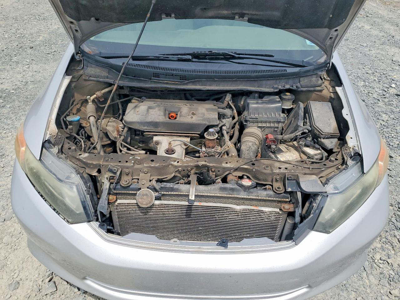 2012 Honda Civic Lx Silver vin: 2HGFB2F46CH052809