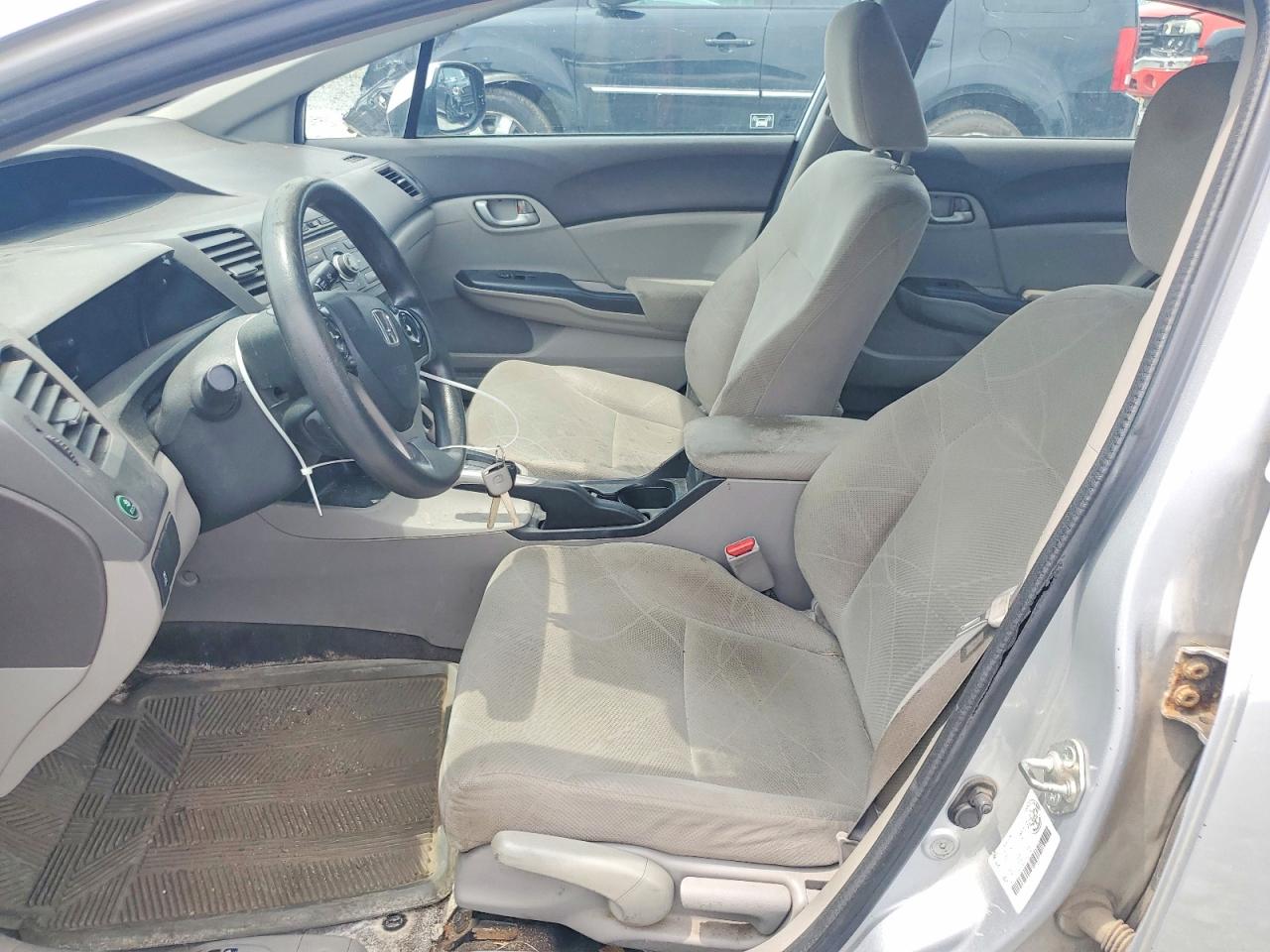 2012 Honda Civic Lx Silver vin: 2HGFB2F46CH052809