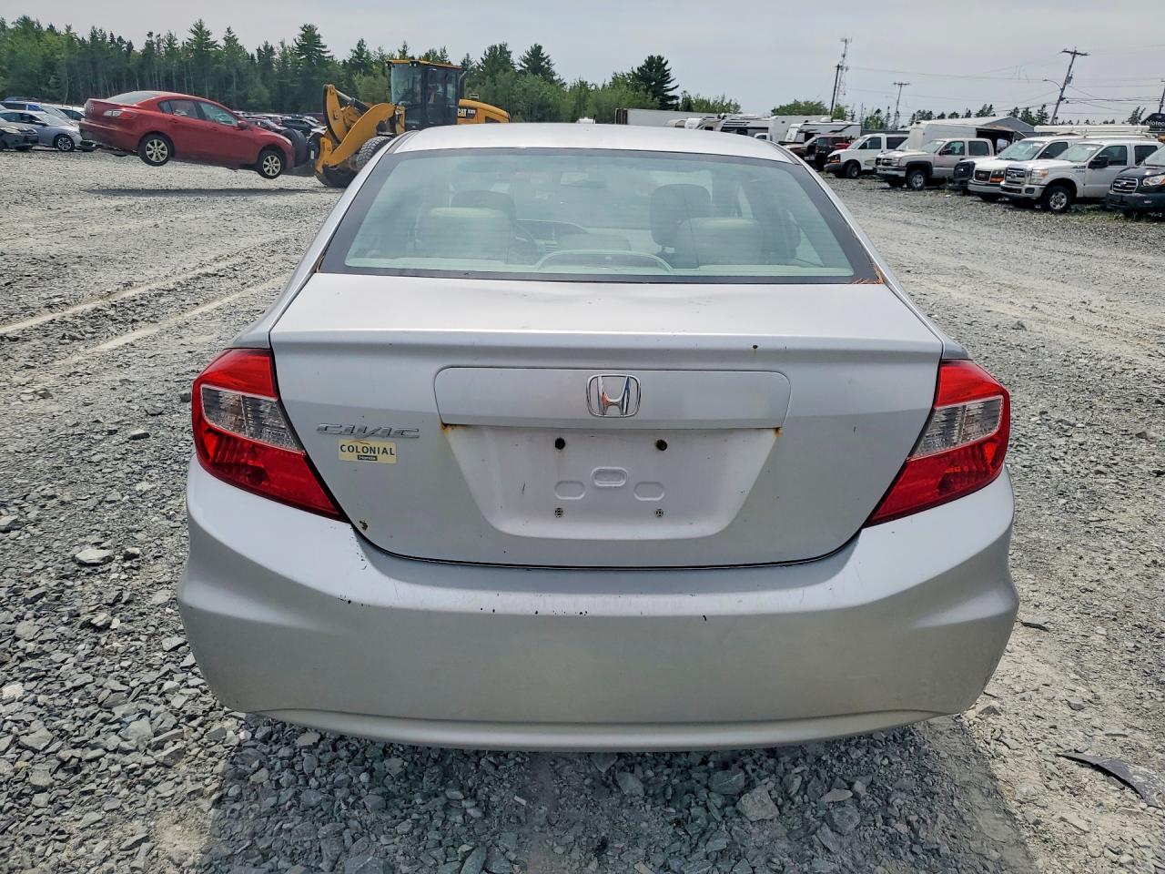 2012 Honda Civic Lx Silver vin: 2HGFB2F46CH052809
