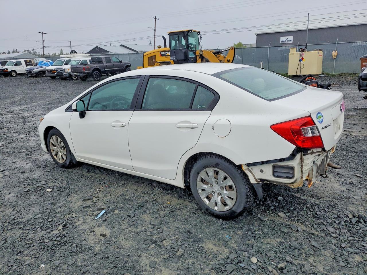 2012 Honda Civic Lx Белый vin: 2HGFB2F46CH061008