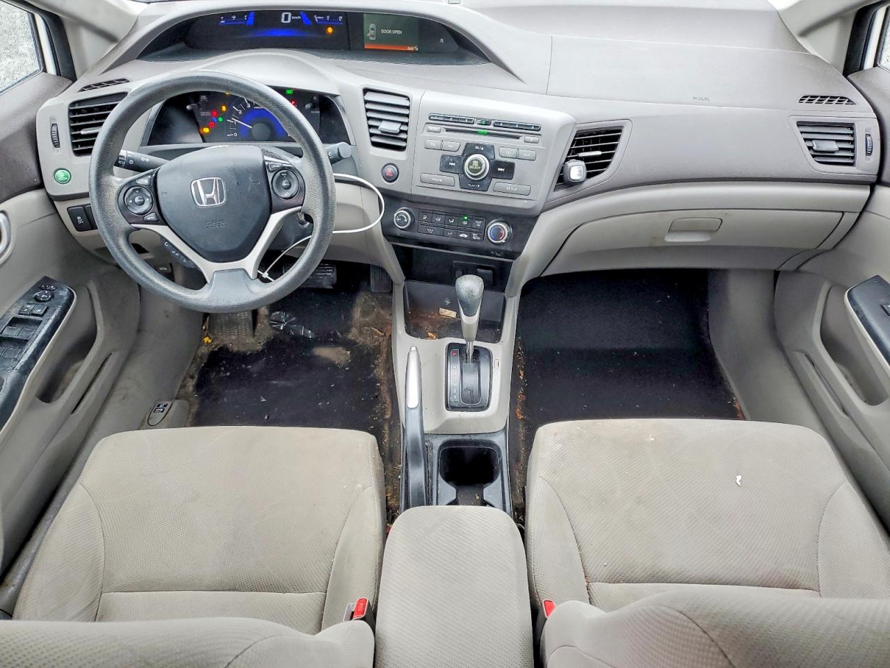 2012 Honda Civic Lx Белый vin: 2HGFB2F46CH061008
