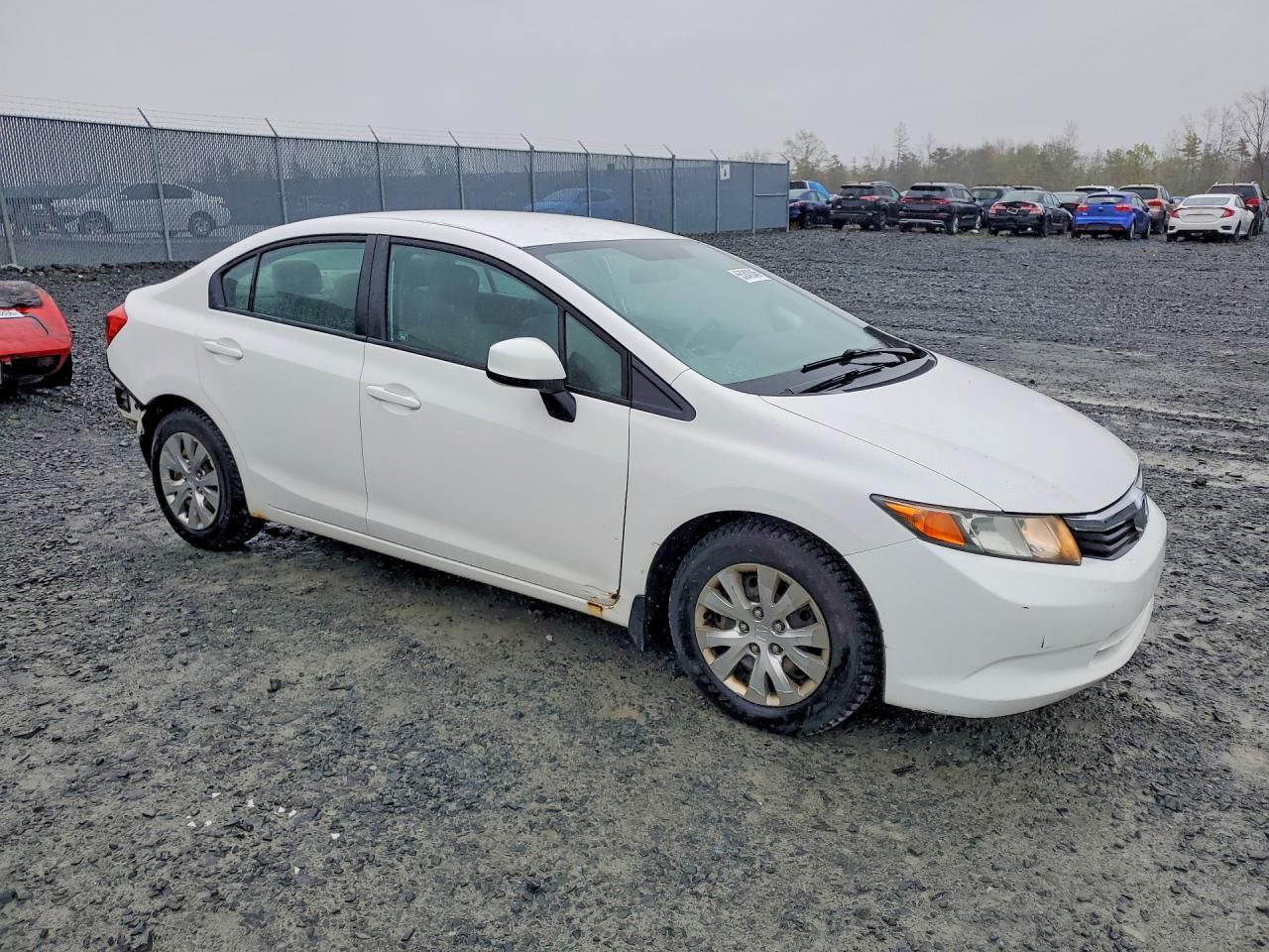 2012 Honda Civic Lx Белый vin: 2HGFB2F46CH061008