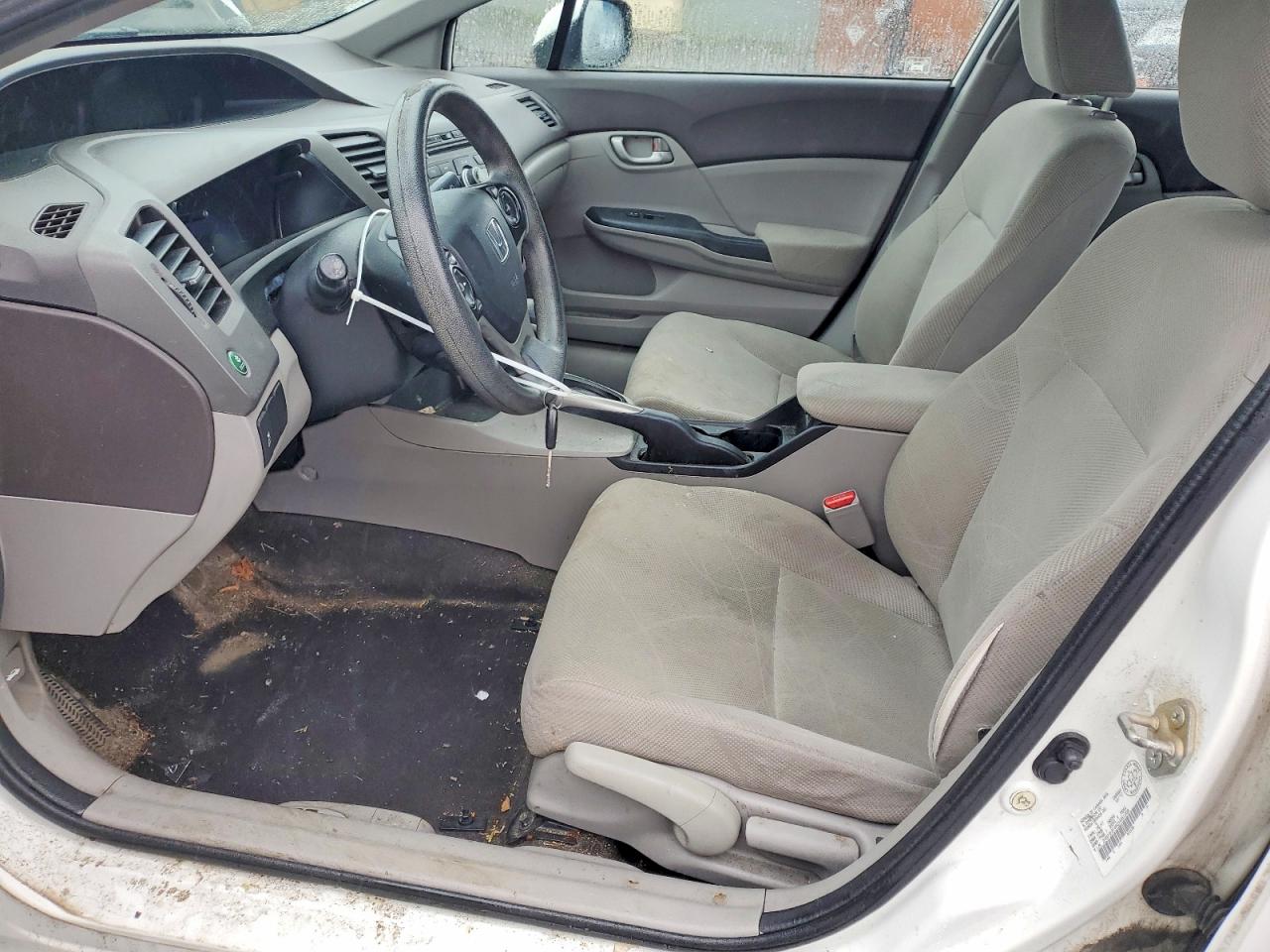2012 Honda Civic Lx Белый vin: 2HGFB2F46CH061008