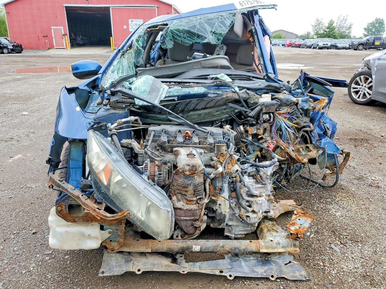 2013 Honda Civic Lx Blue vin: 2HGFB2F46DH004907
