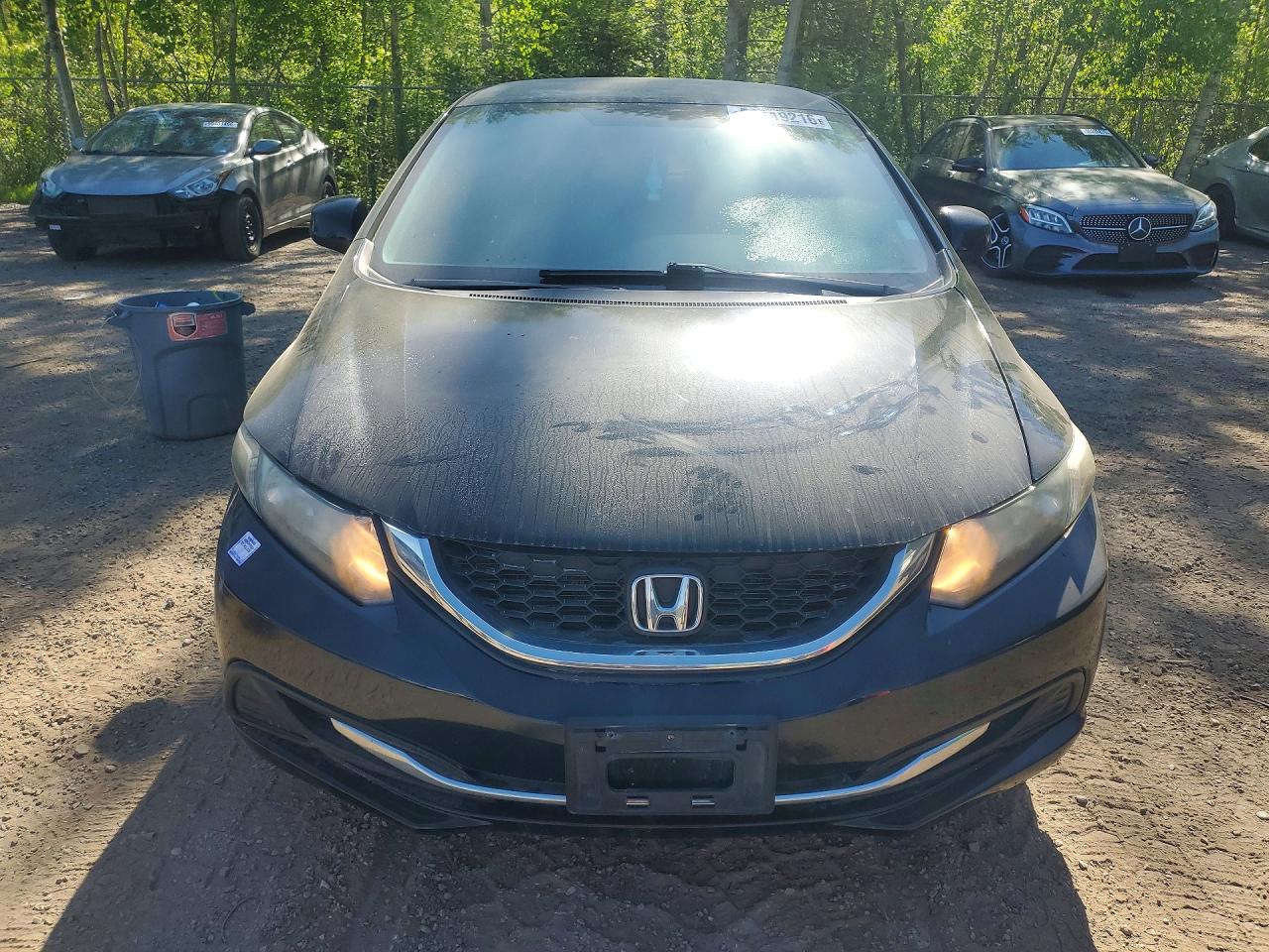 2013 Honda Civic Lx Black vin: 2HGFB2F46DH015888