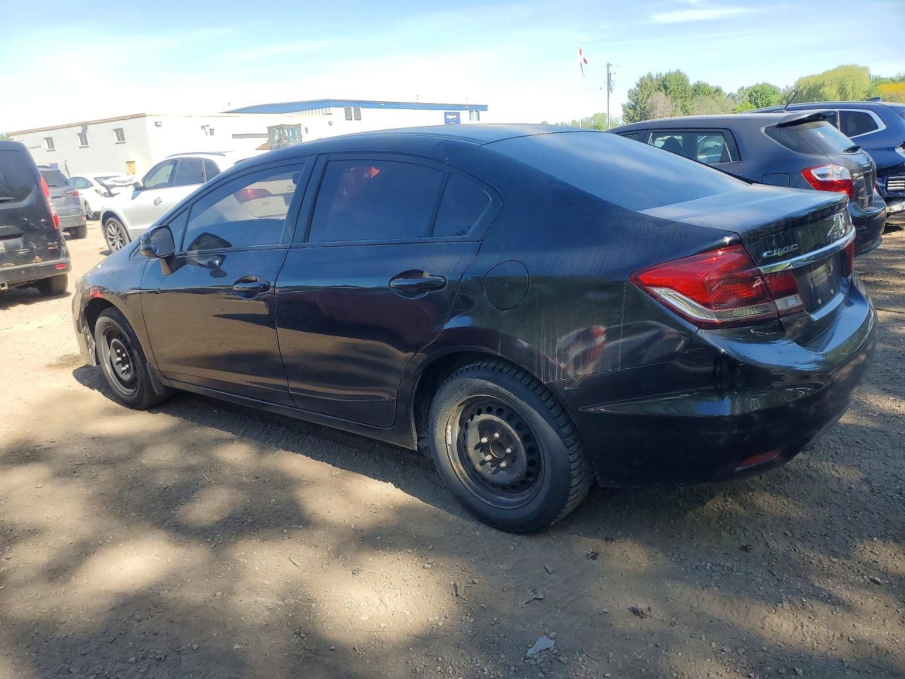 2013 Honda Civic Lx Black vin: 2HGFB2F46DH015888