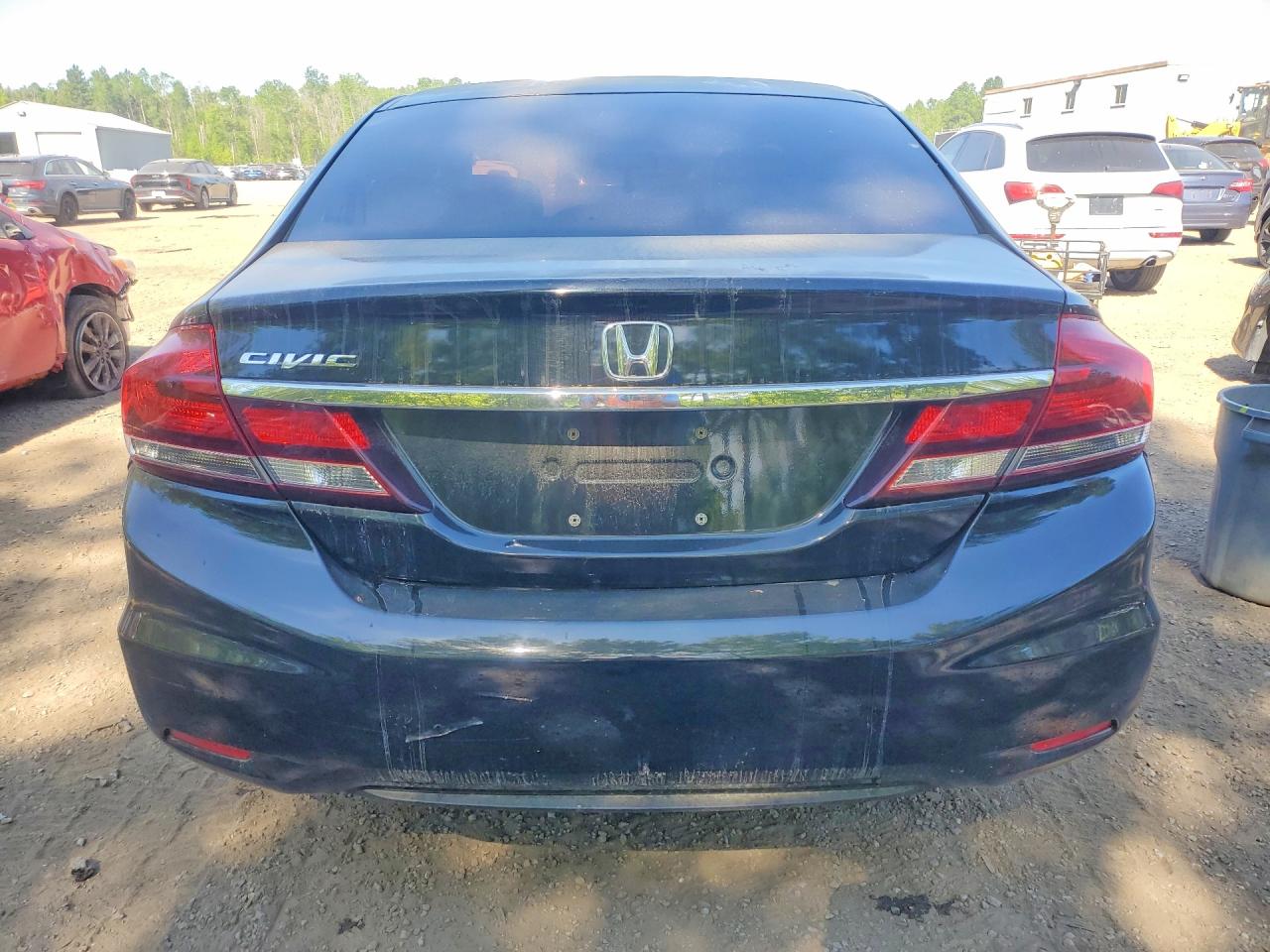 2013 Honda Civic Lx Black vin: 2HGFB2F46DH015888