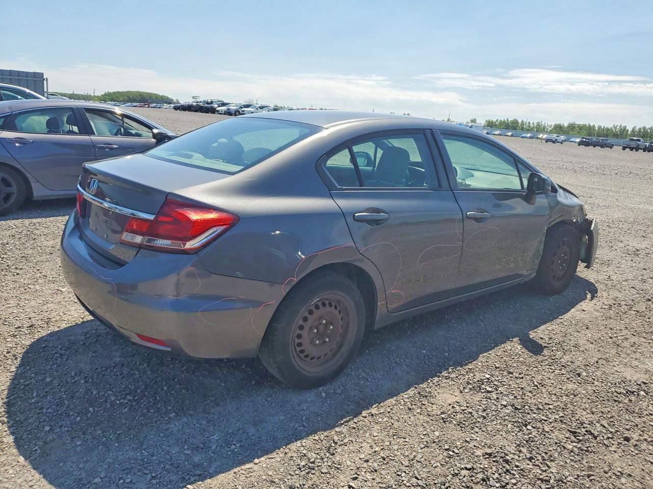 2013 Honda Civic Lx Серый vin: 2HGFB2F46DH029175