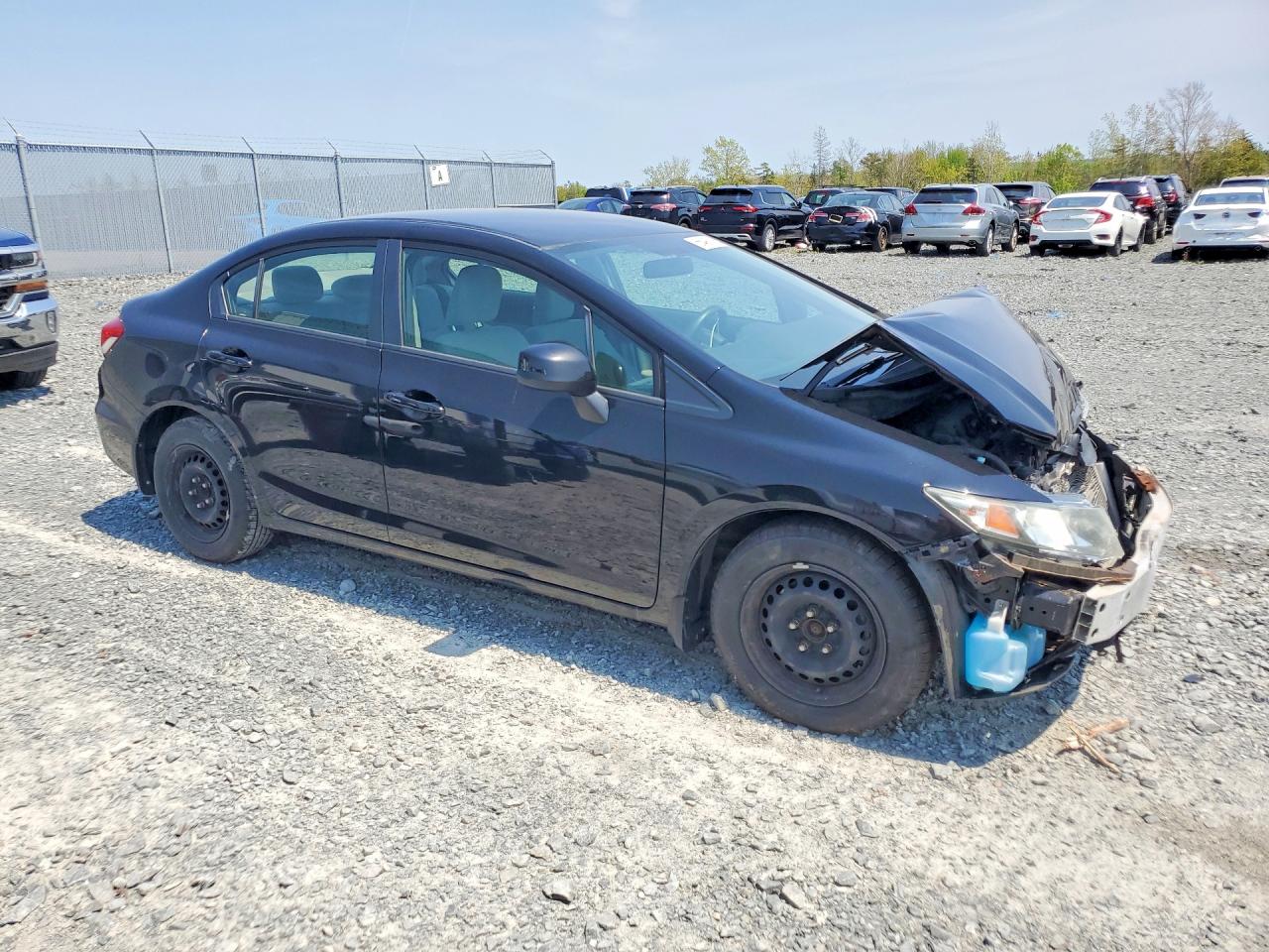 2013 Honda Civic Lx Черный vin: 2HGFB2F46DH100598