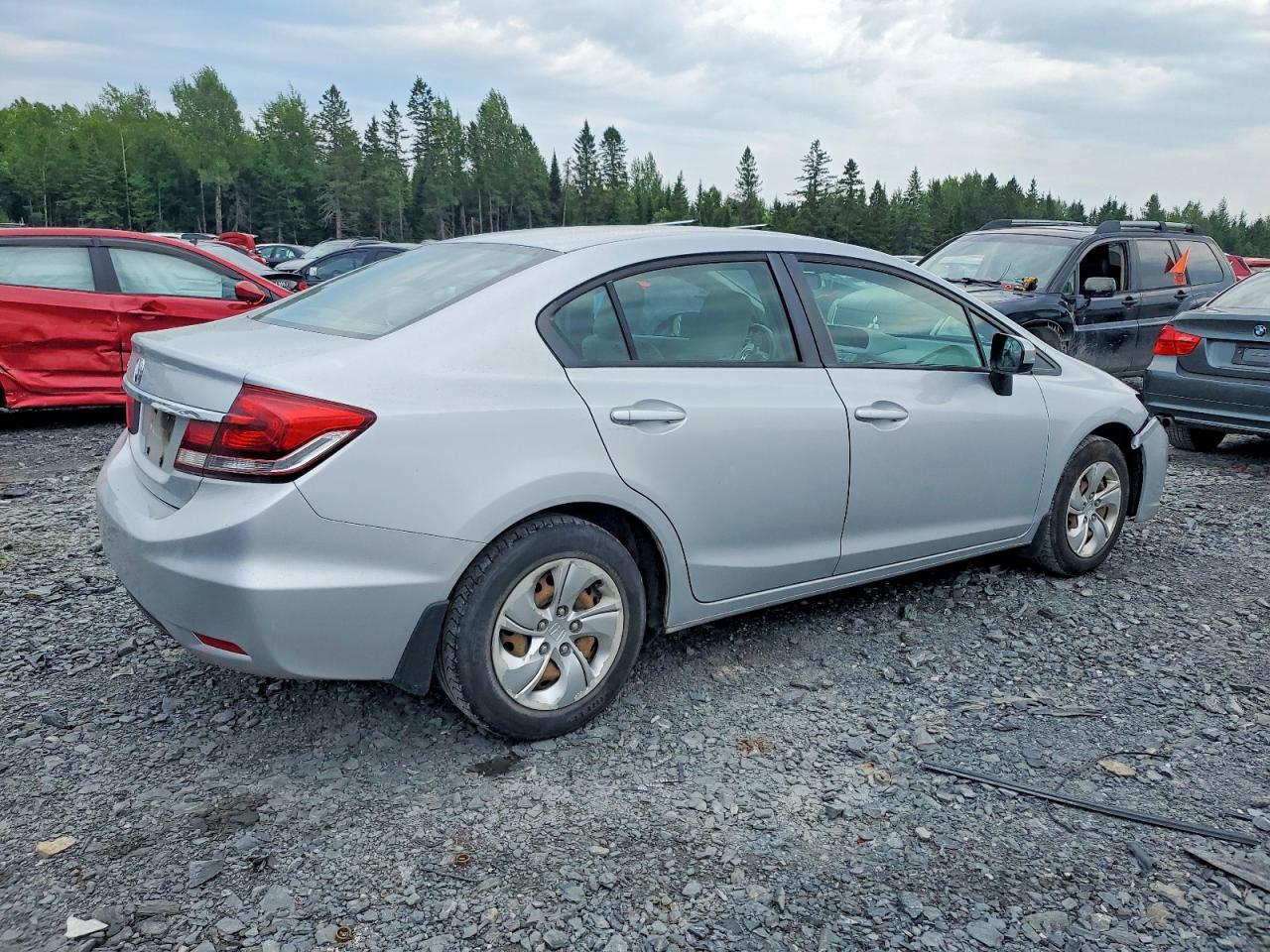 2015 Honda Civic Lx Silver vin: 2HGFB2F46FH011925