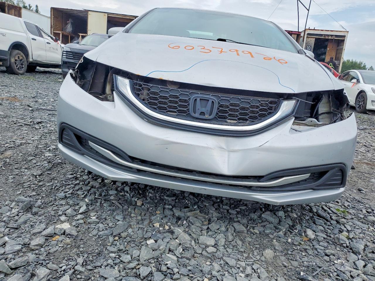 2015 Honda Civic Lx Silver vin: 2HGFB2F46FH011925
