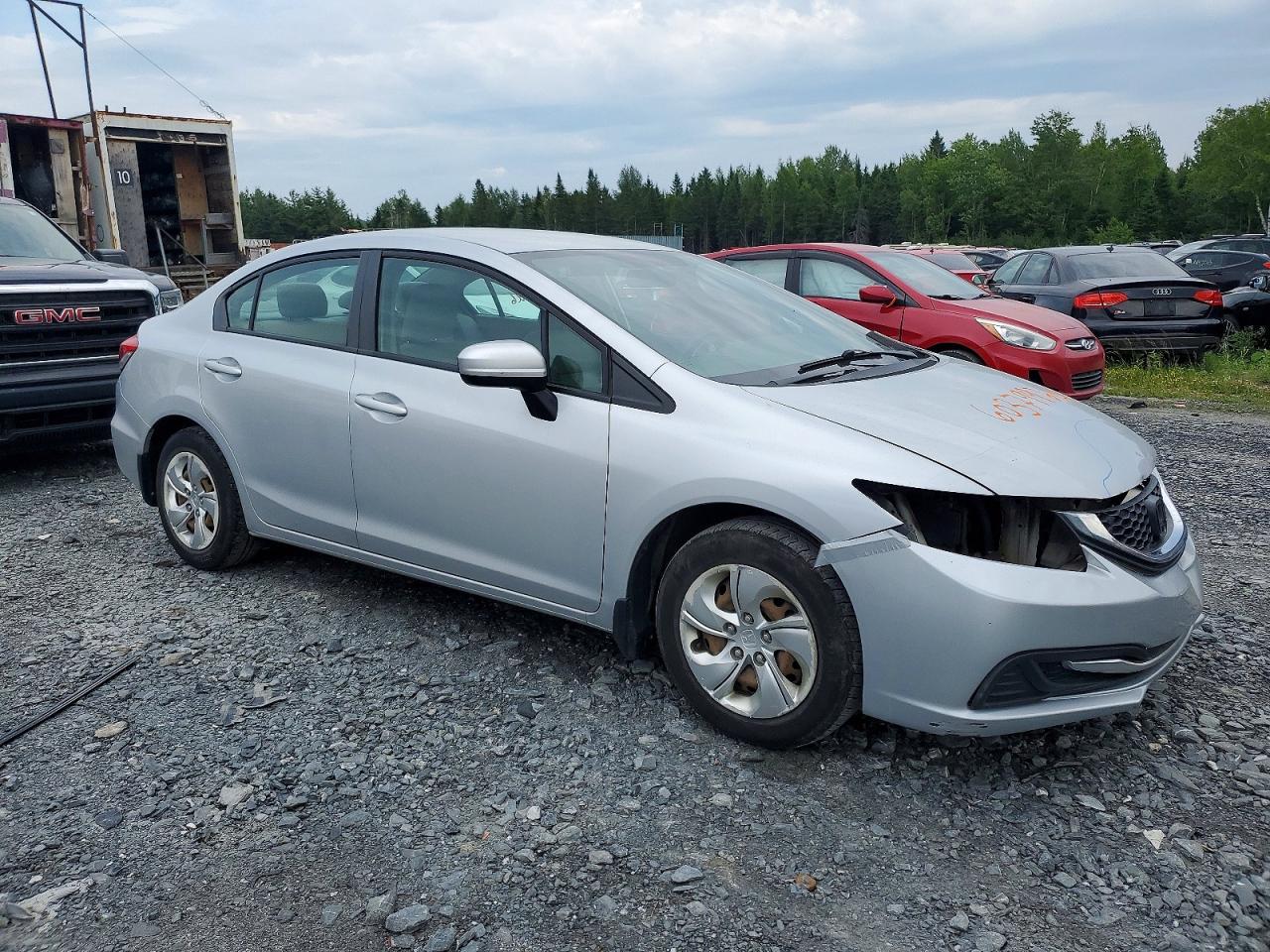 2015 Honda Civic Lx Silver vin: 2HGFB2F46FH011925