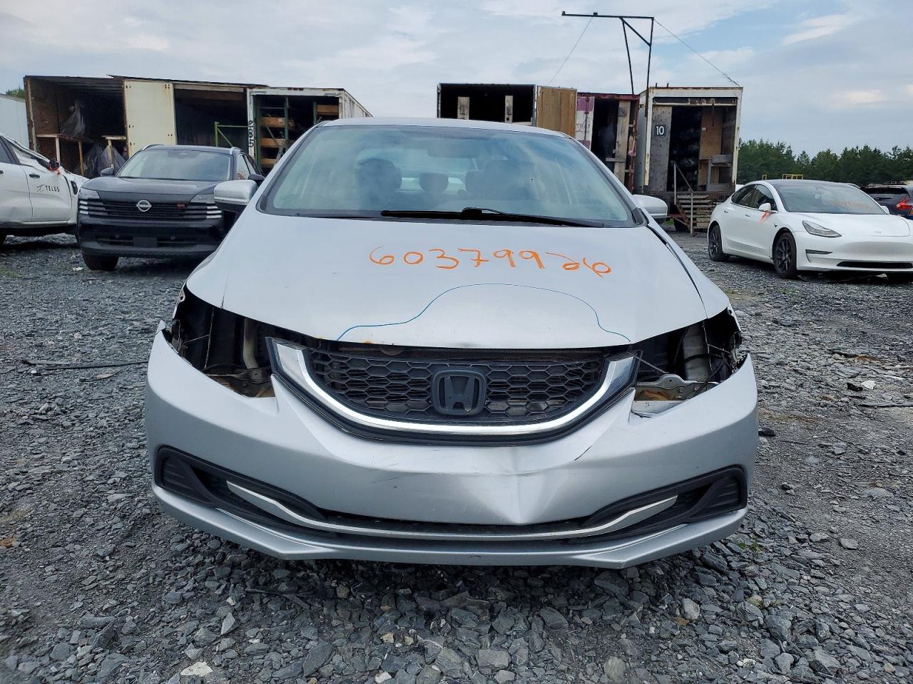 2015 Honda Civic Lx Silver vin: 2HGFB2F46FH011925