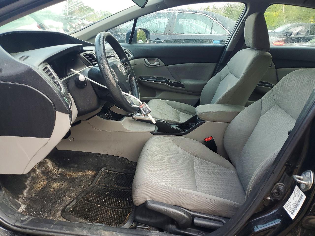 2015 Honda Civic Lx Black vin: 2HGFB2F46FH054659