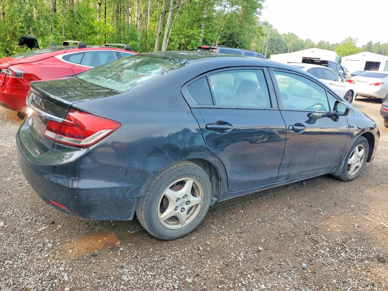2015 Honda Civic Lx Black vin: 2HGFB2F46FH054659