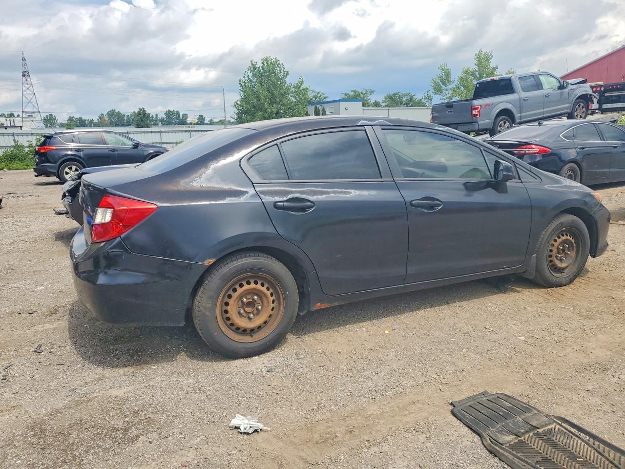 2012 Honda Civic Lx Black vin: 2HGFB2F47CH063057