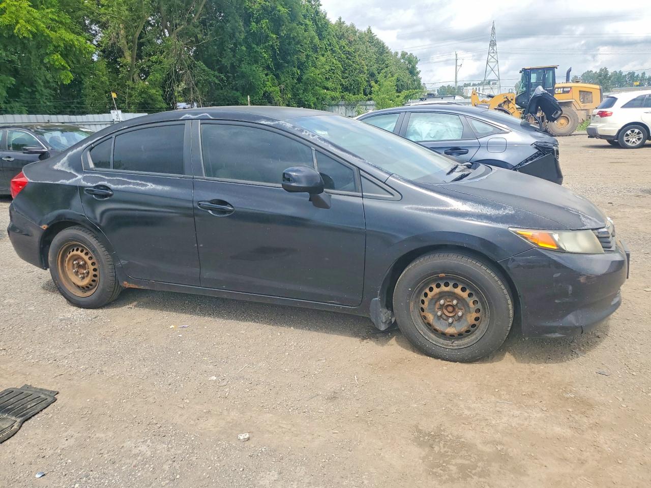 2012 Honda Civic Lx Black vin: 2HGFB2F47CH063057