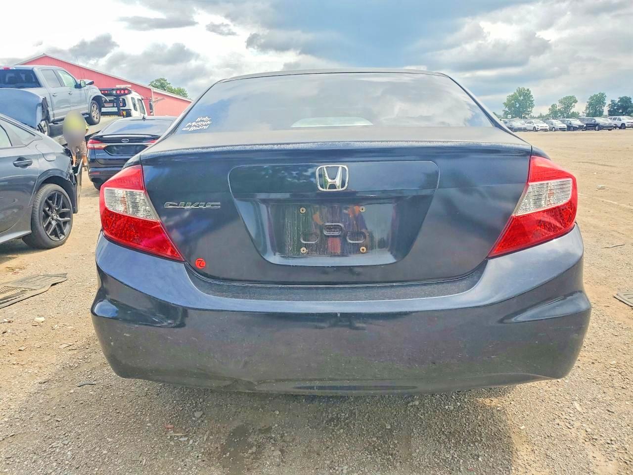 2012 Honda Civic Lx Black vin: 2HGFB2F47CH063057