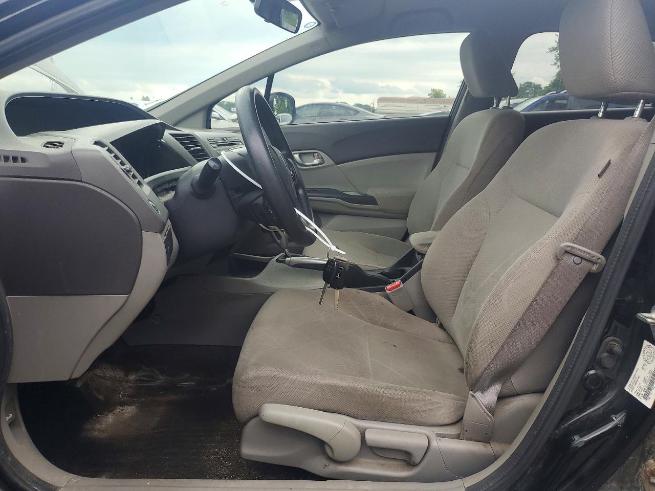 2012 Honda Civic Lx Black vin: 2HGFB2F47CH063057