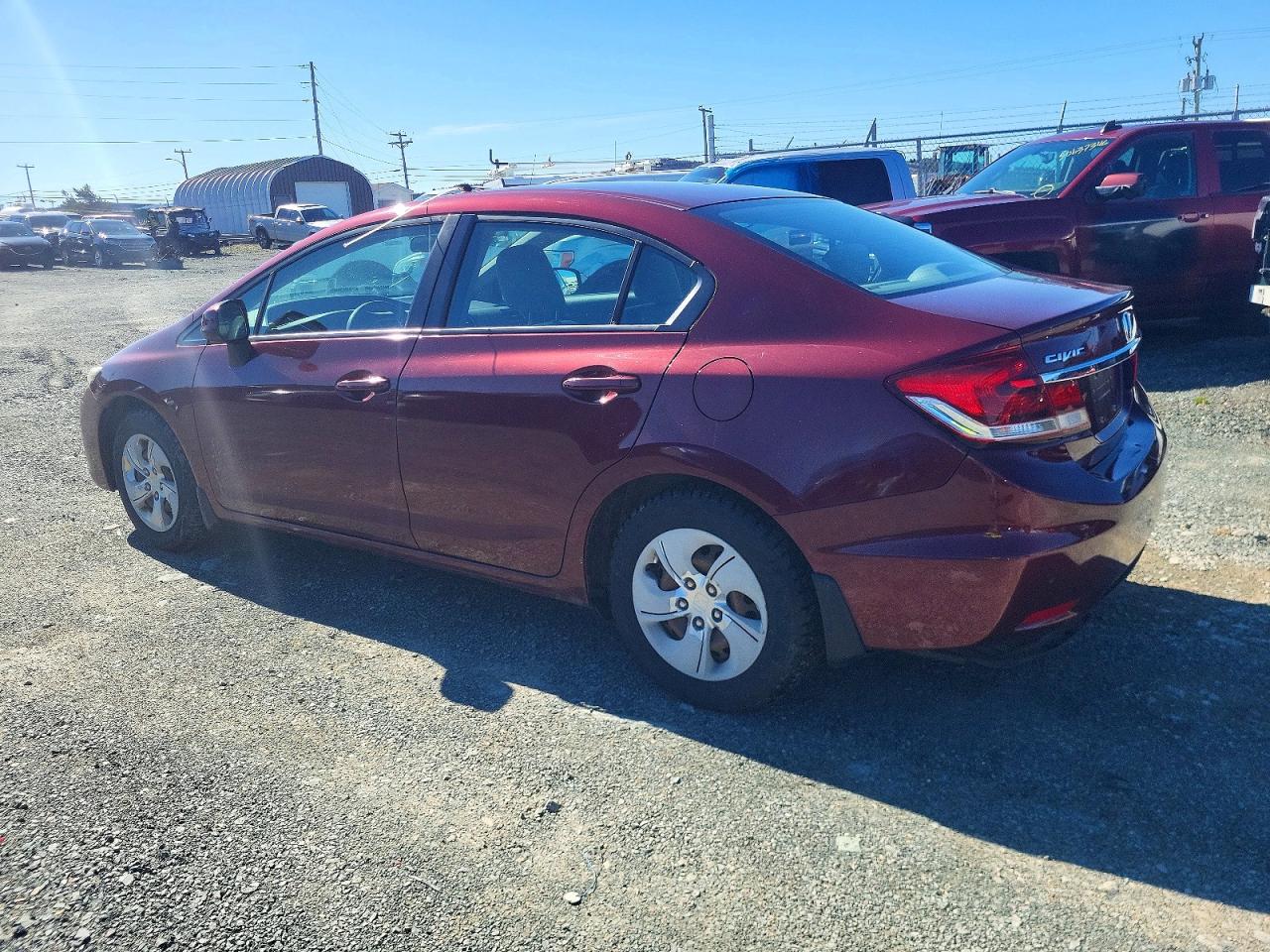 2013 Honda Civic Lx Бордовый vin: 2HGFB2F47DH017441