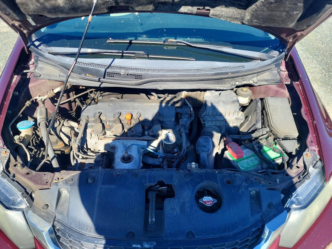 2013 Honda Civic Lx Бордовый vin: 2HGFB2F47DH017441