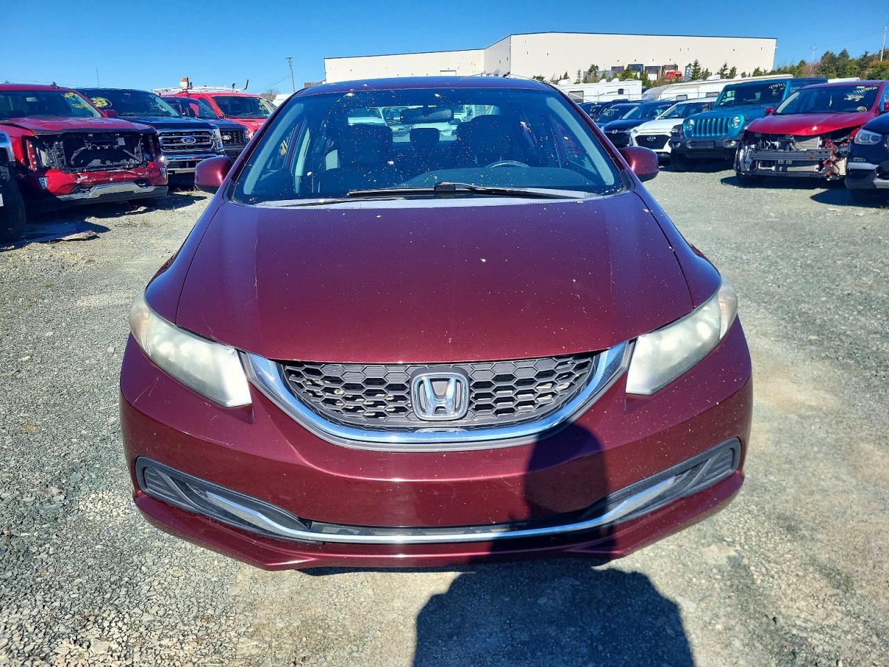 2013 Honda Civic Lx Бордовый vin: 2HGFB2F47DH017441