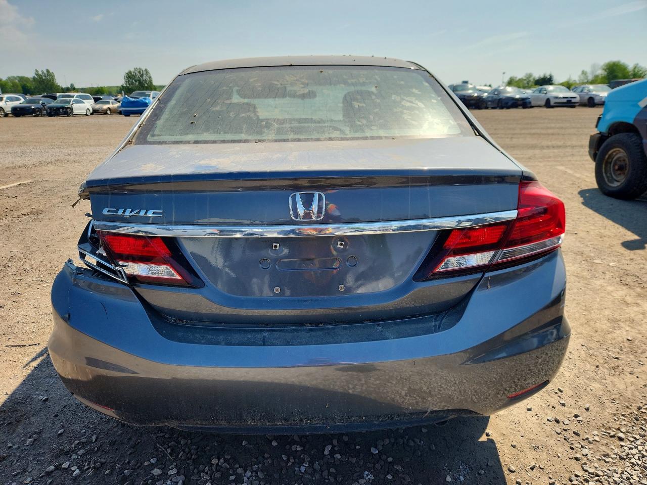 2013 Honda Civic Lx Gray vin: 2HGFB2F47DH108404