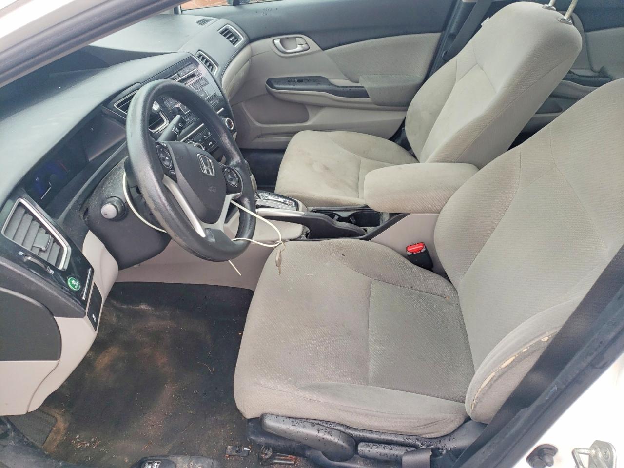 2013 Honda Civic Lx White vin: 2HGFB2F47DH109651