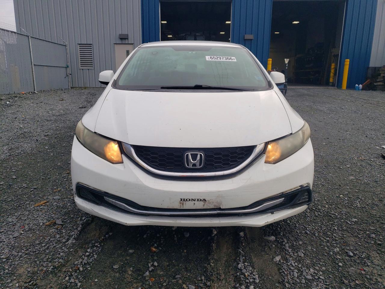 2013 Honda Civic Lx White vin: 2HGFB2F47DH109651