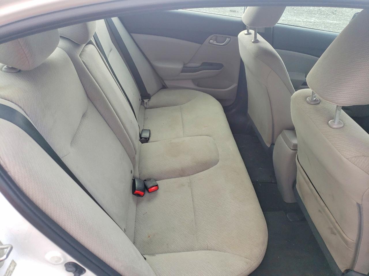 2013 Honda Civic Lx White vin: 2HGFB2F47DH109651