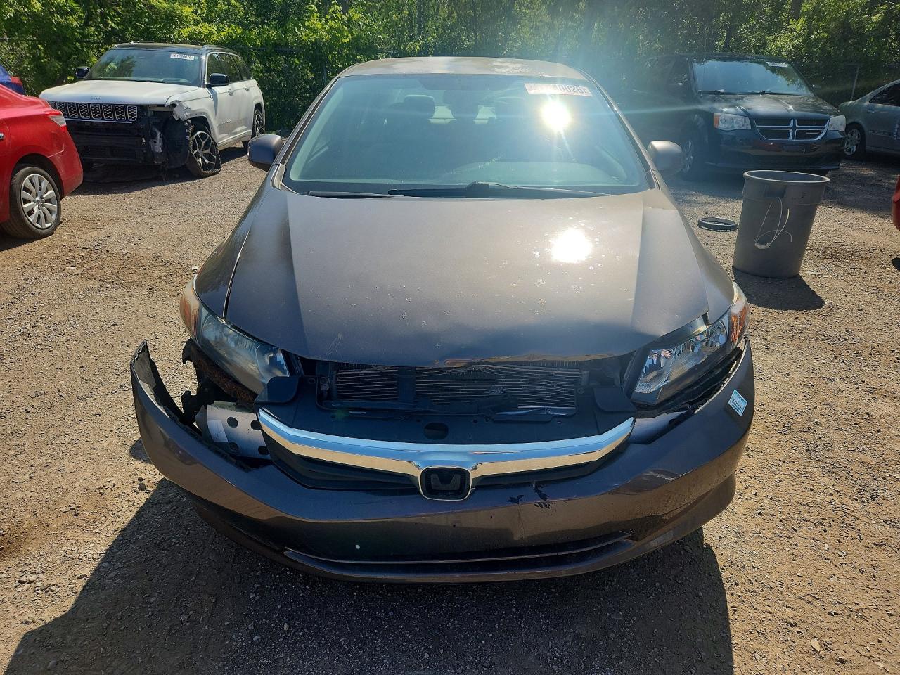 2012 Honda Civic Lx Brown vin: 2HGFB2F48CH006575