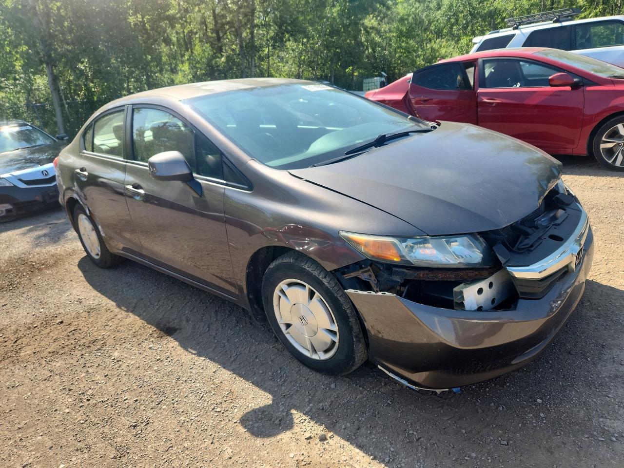 2012 Honda Civic Lx Brown vin: 2HGFB2F48CH006575
