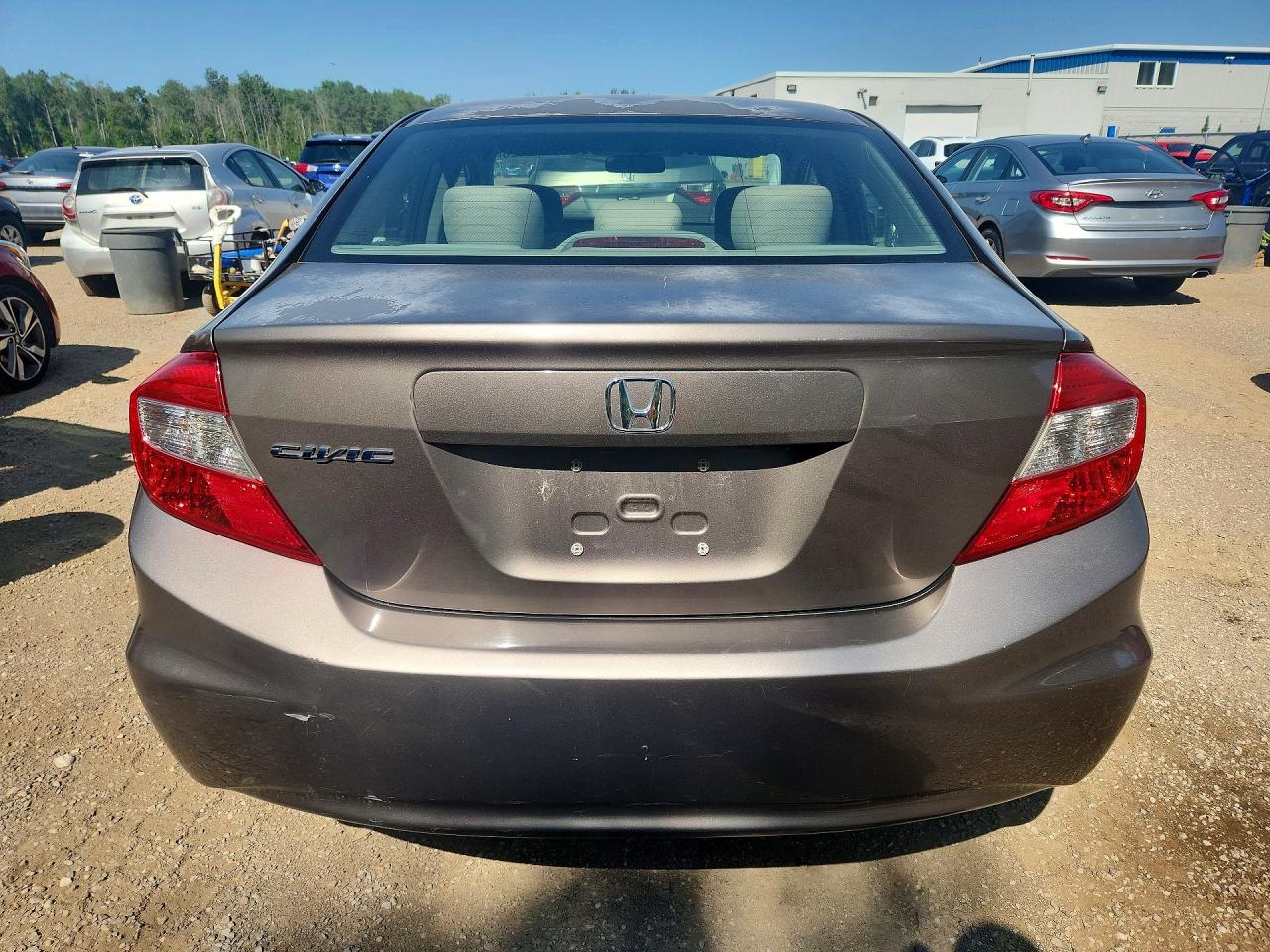2012 Honda Civic Lx Brown vin: 2HGFB2F48CH006575