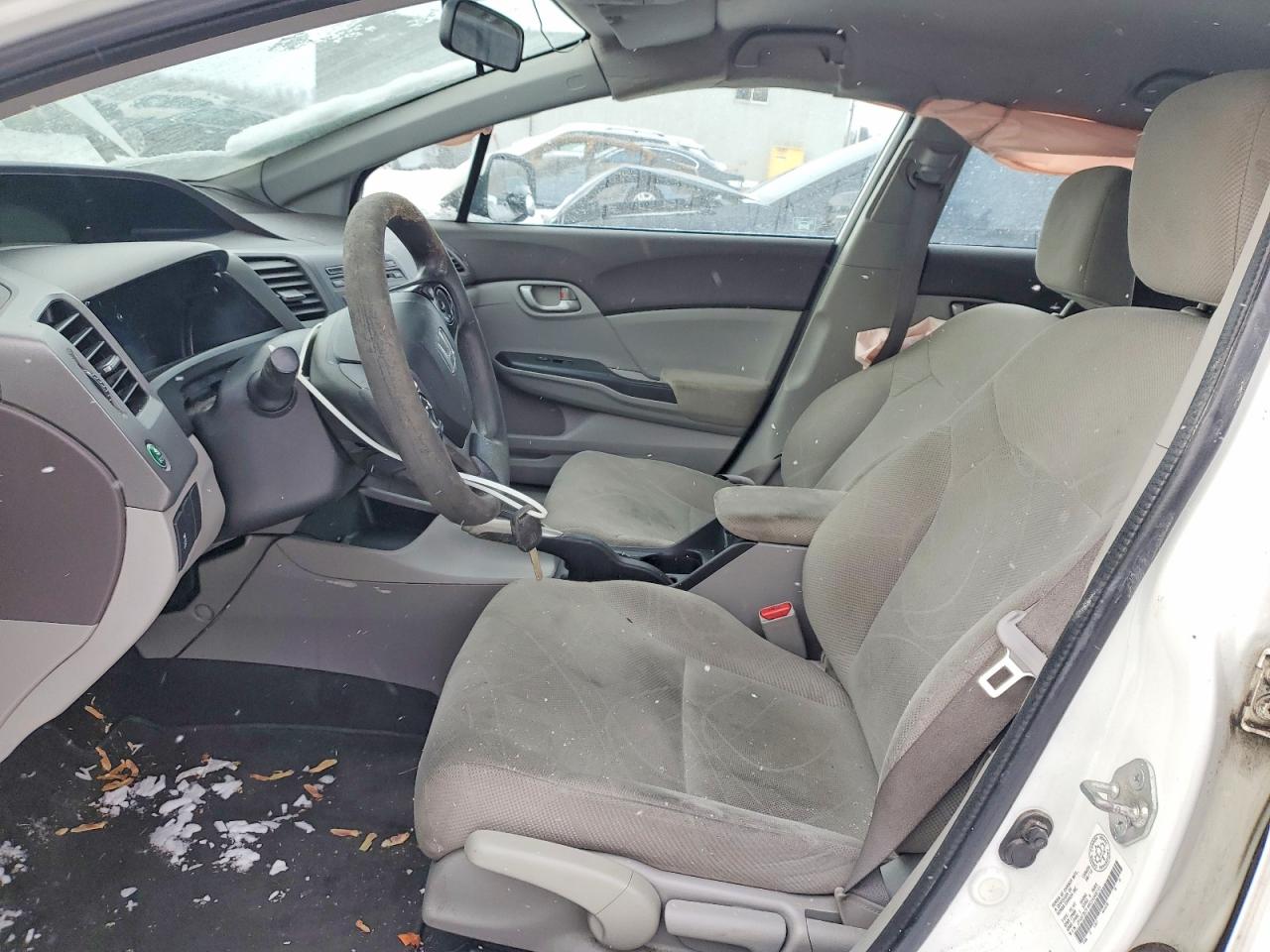 2012 Honda Civic Lx White vin: 2HGFB2F48CH048731