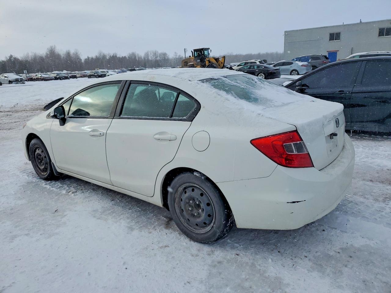 2012 Honda Civic Lx White vin: 2HGFB2F48CH048731