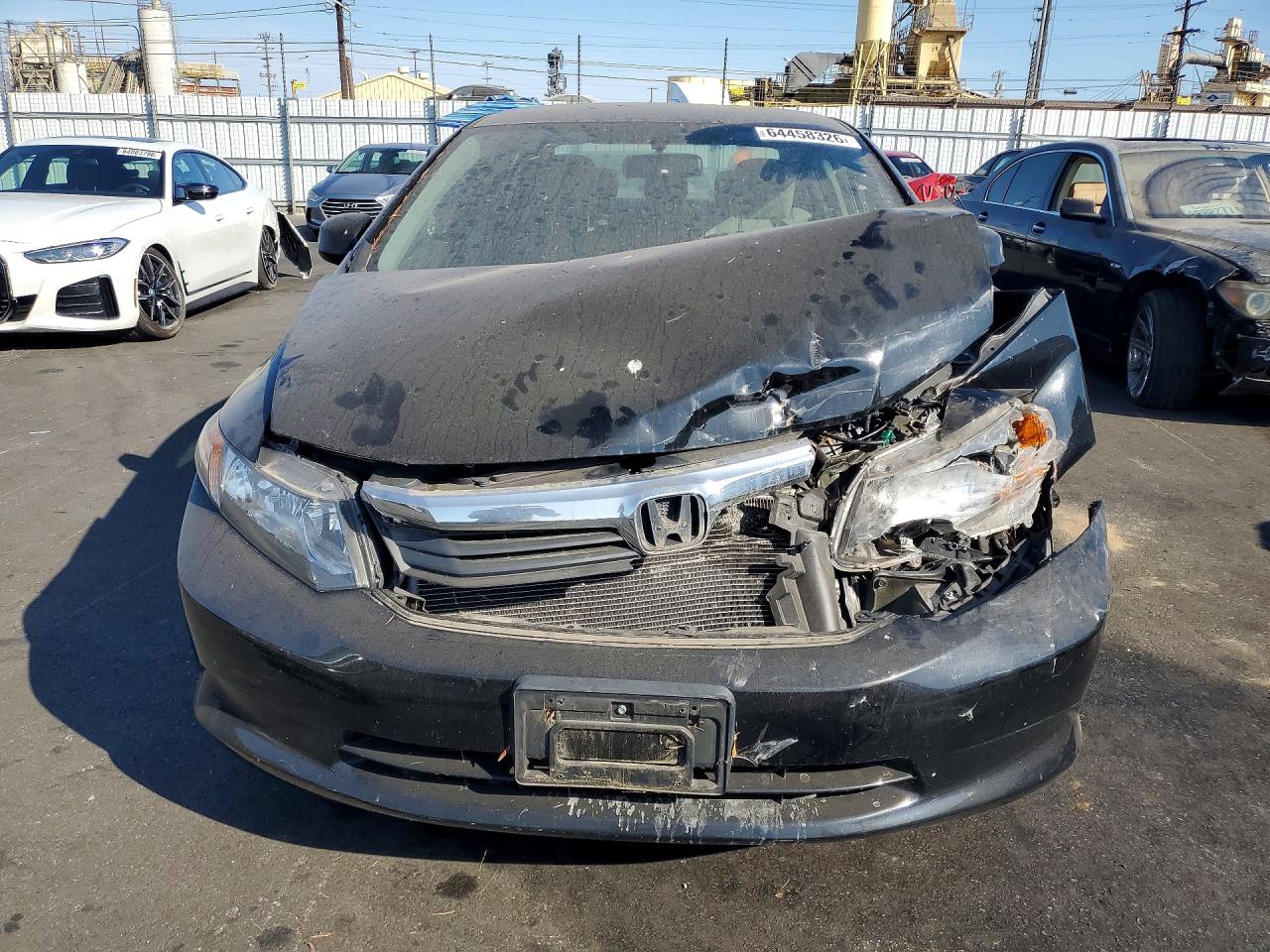 2012 Honda Civic Lx Black vin: 2HGFB2F48CH100763