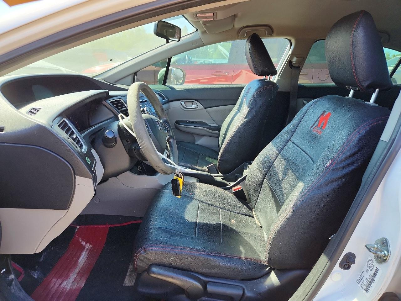 2014 Honda Civic Lx White vin: 2HGFB2F48EH001704