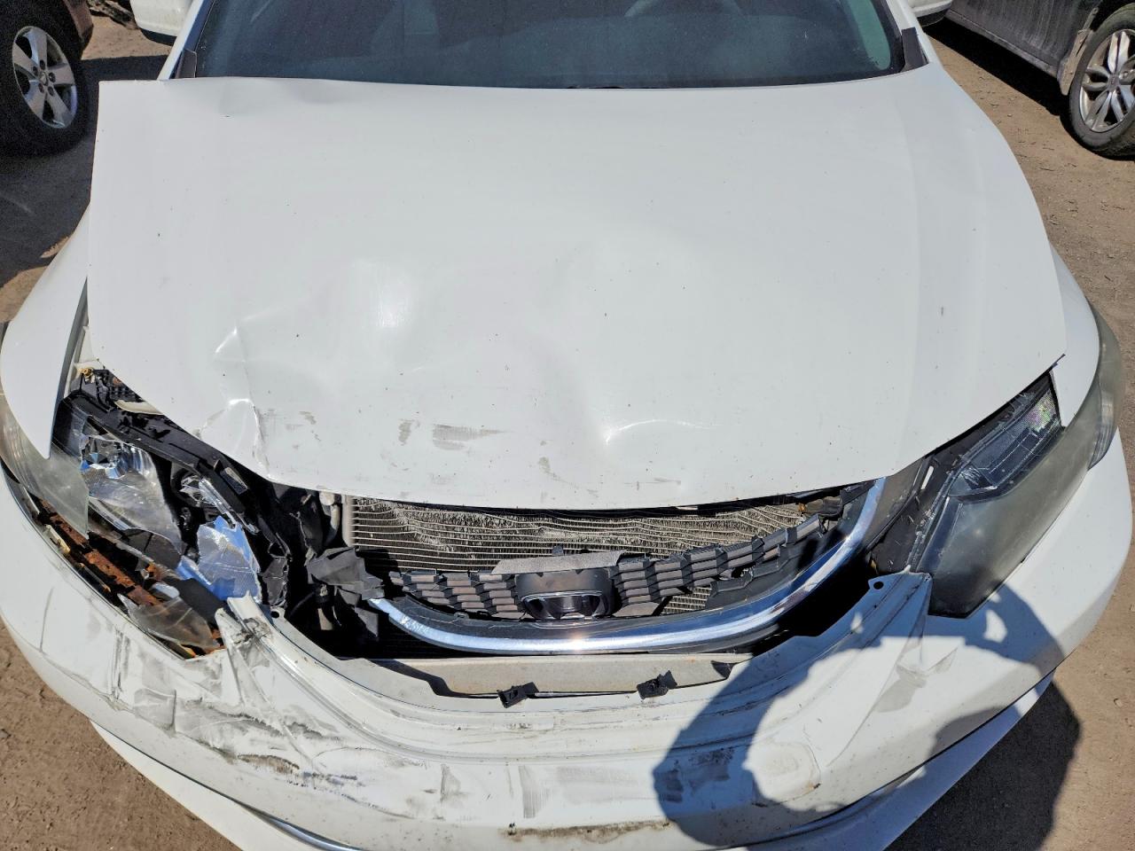 2014 Honda Civic Lx White vin: 2HGFB2F48EH001704