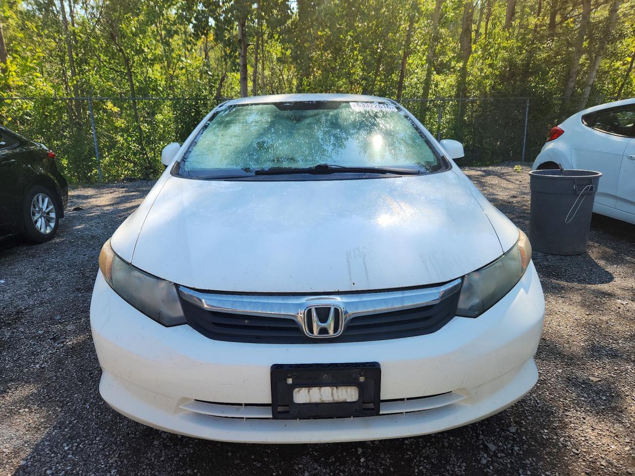 2012 Honda Civic Lx White vin: 2HGFB2F49CH010439